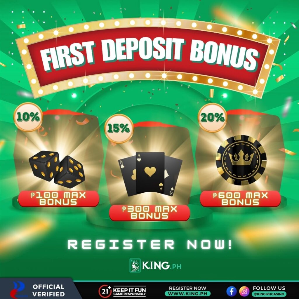 First deposit bonus
